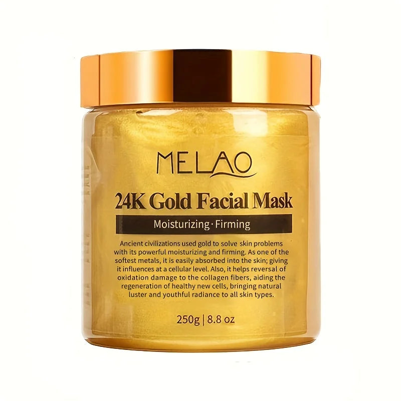 MELAO 24K Gold Face Mask - Luxury Collagen Moisturizing Beauty Treatment