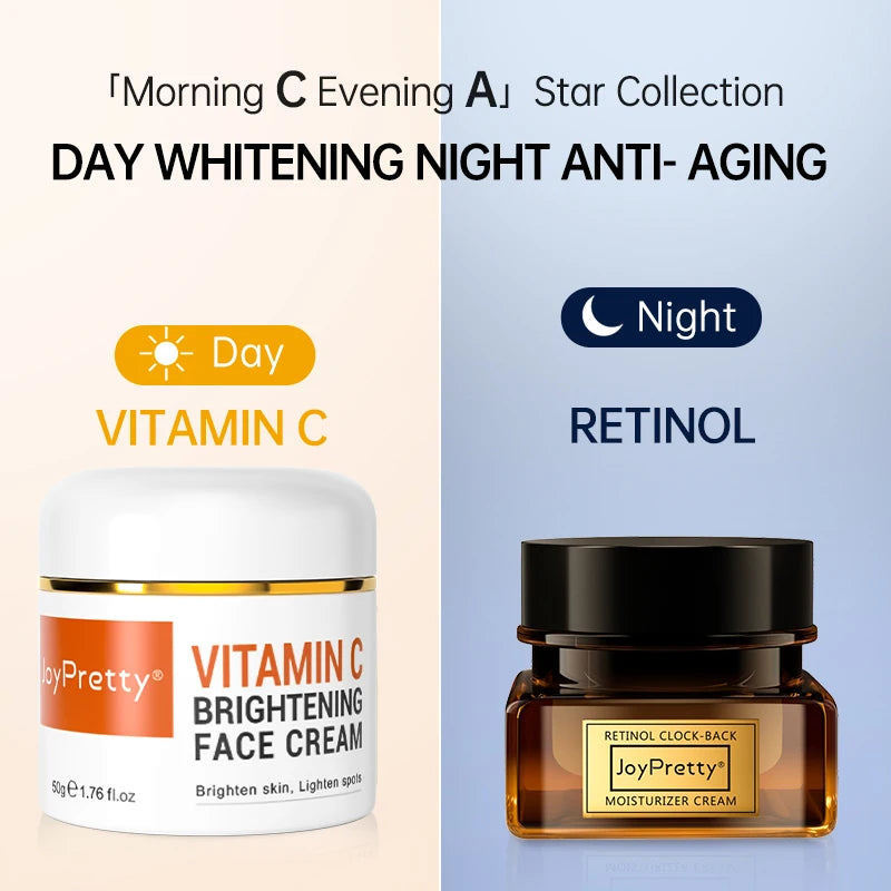 Retinol Vitamin C Face Cream - Anti-Wrinkle Brightening Moisturizer