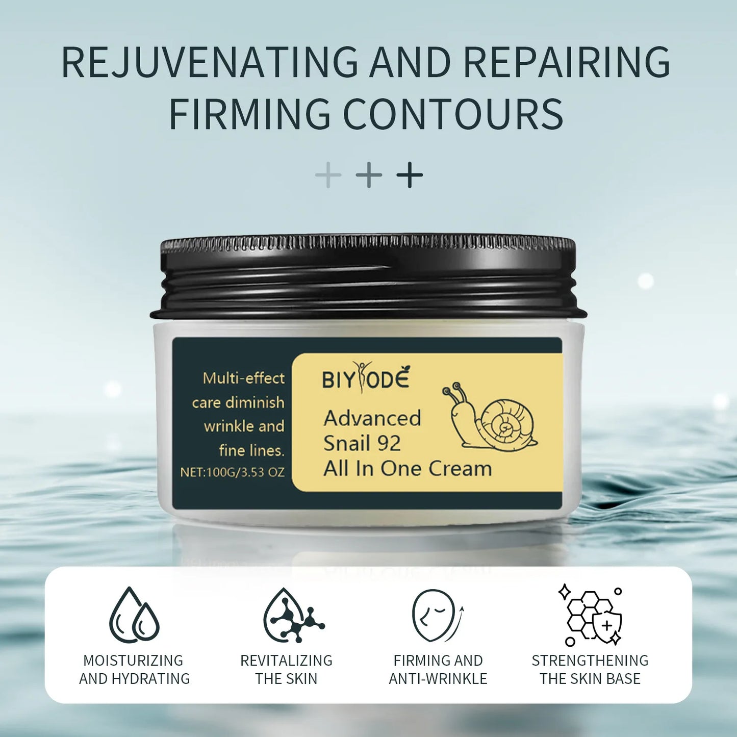 Snail Mucin 92% Anti-Aging Repair Cream - Korean Skincare