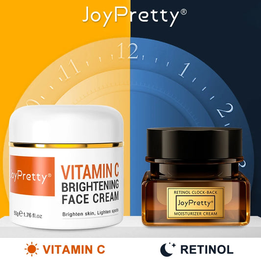 Retinol Vitamin C Face Cream - Anti-Wrinkle Brightening Moisturizer