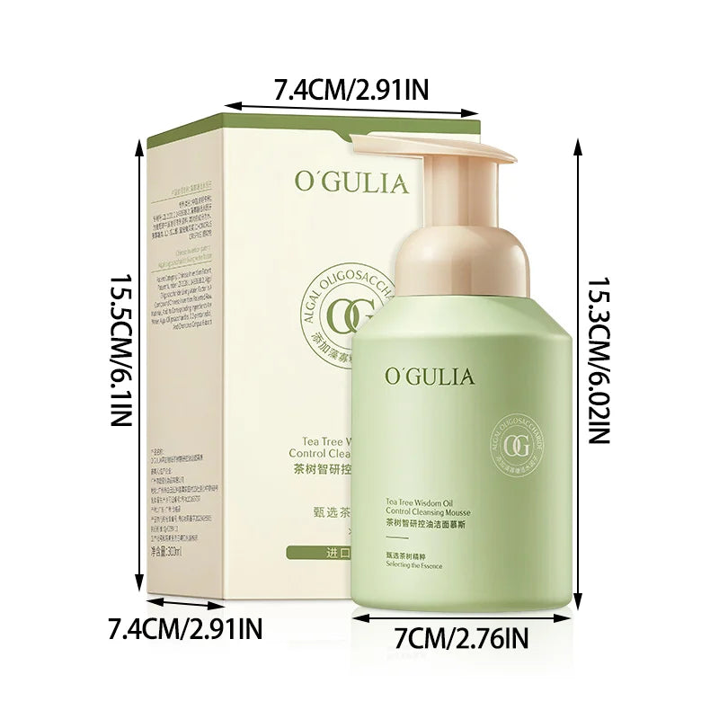 Tea Tree Oil Control Cleanser - Deep Cleansing Pore Purifying Mousse