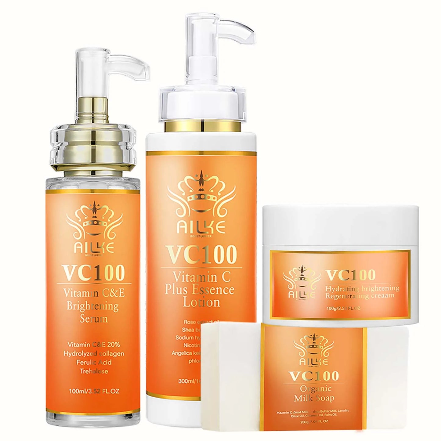 Vitamin C Whitening Kit - Complete Anti-Aging Glow Skincare Set