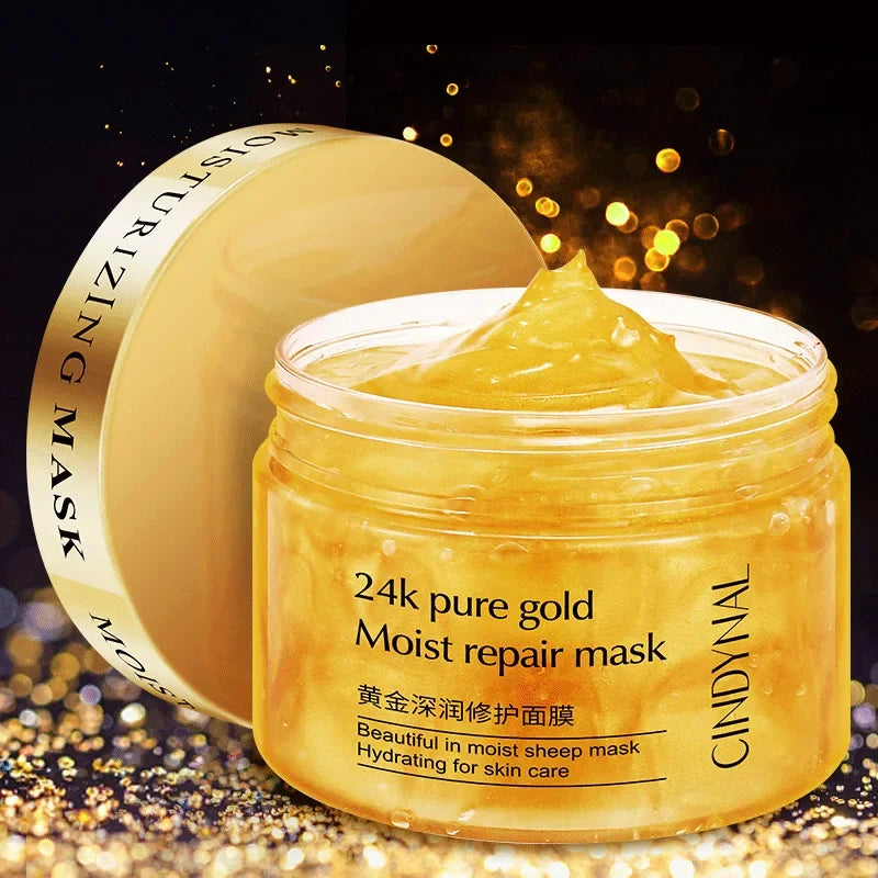 24K Gold Sleeping Mask - Overnight Anti-Aging Pore Minimizing Treatment