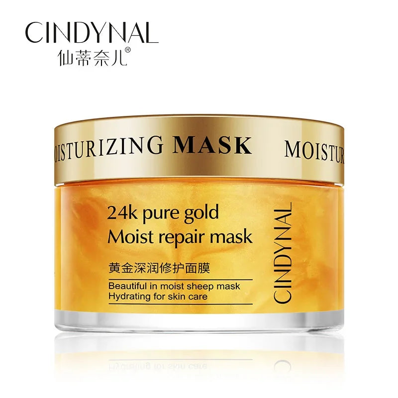 24K Gold Sleeping Mask - Overnight Anti-Aging Pore Minimizing Treatment