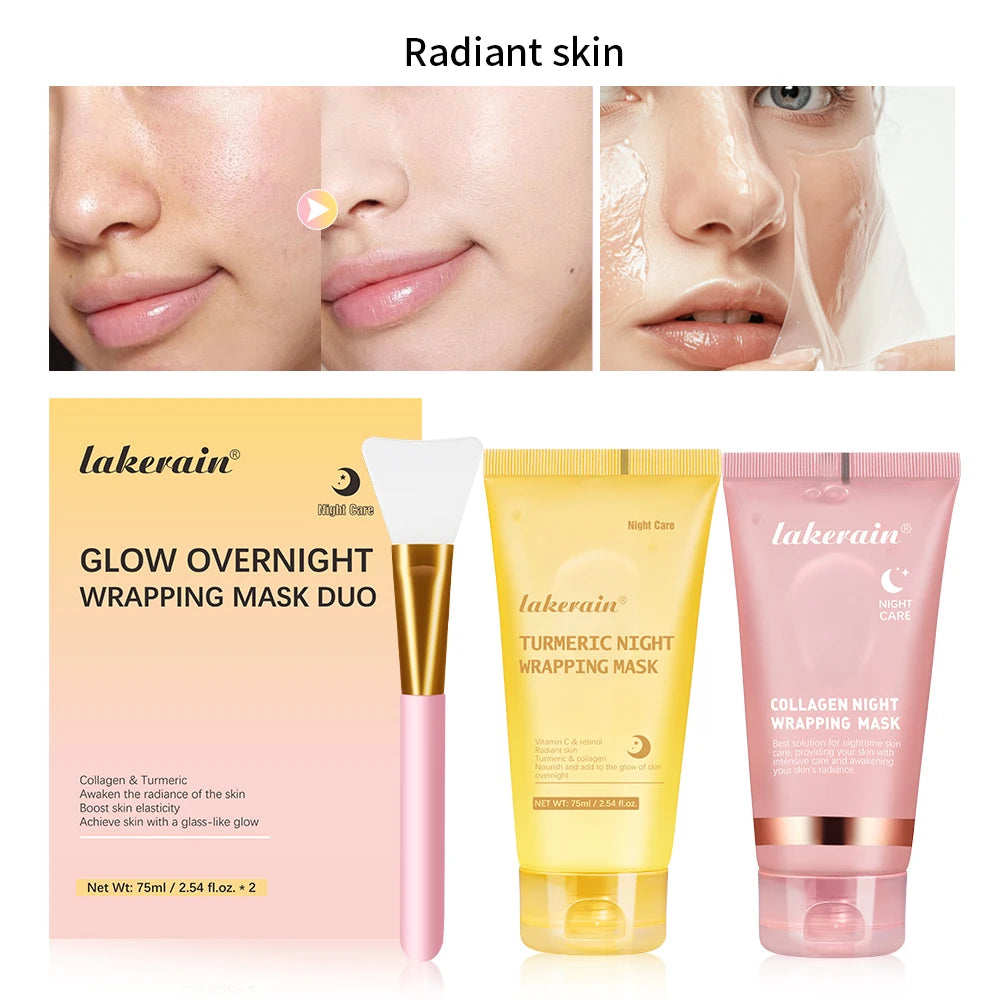 Korean Deep Collagen Night Peel-Off Mask – Anti-Wrinkle Lifting & Hydrating Skin Care