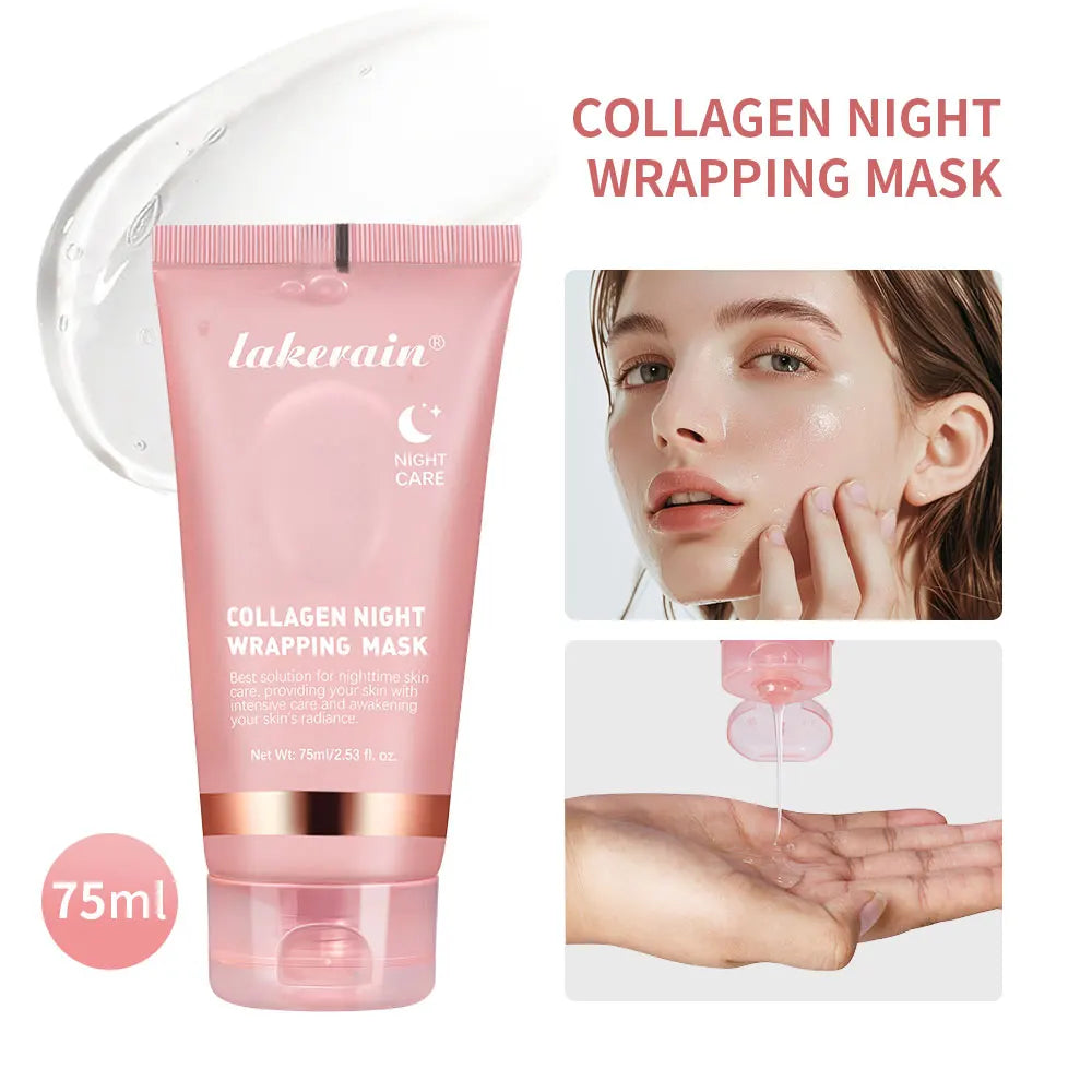 Korean Deep Collagen Night Peel-Off Mask – Anti-Wrinkle Lifting & Hydrating Skin Care