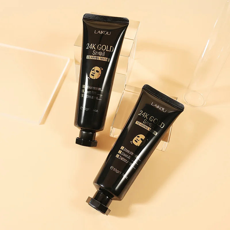 LAIKOU 24K Gold Sakura Peel-Off Face Mask – Anti-Wrinkle, Brightening & Blackhead Removal