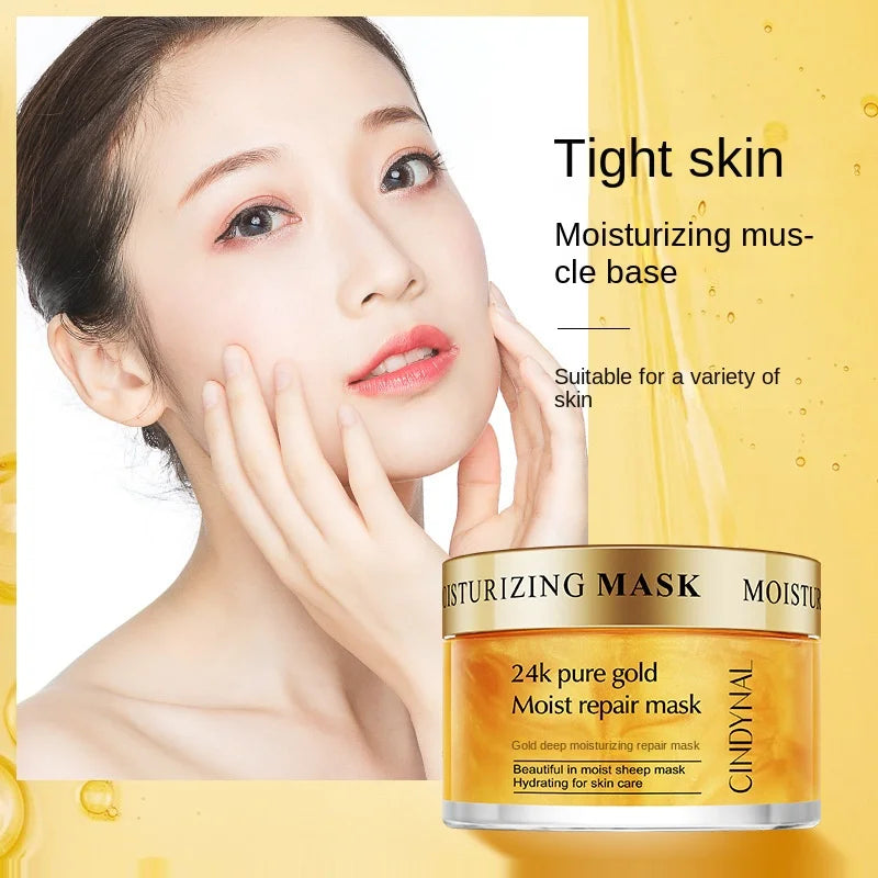 24K Gold Sleeping Mask - Overnight Anti-Aging Pore Minimizing Treatment