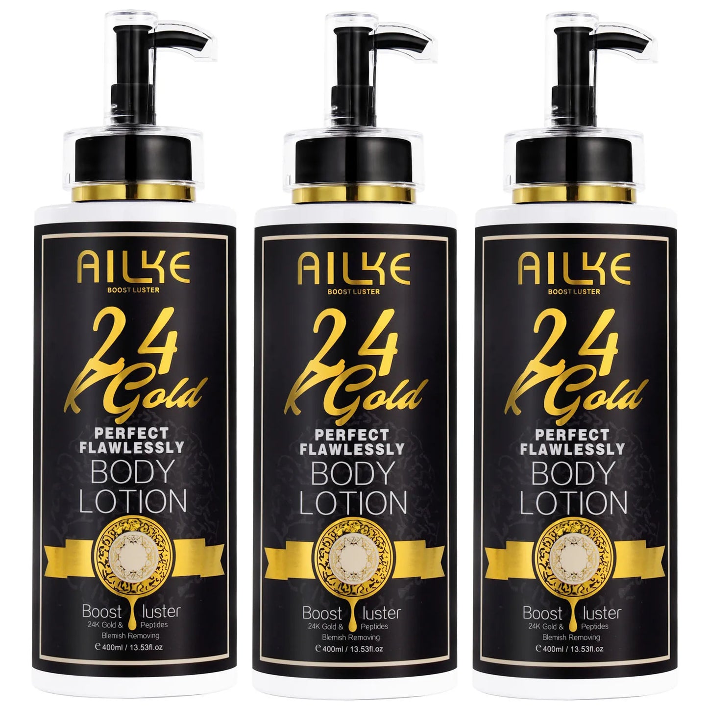 PROMOTION - AILKE 24K Gold Flawless Skincare Set - Complete Anti-Aging & Brightening System