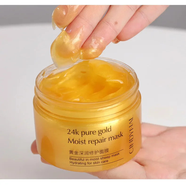 24K Gold Sleeping Mask - Overnight Anti-Aging Pore Minimizing Treatment