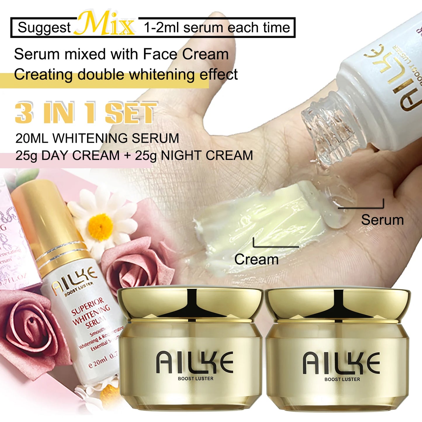 Dark Spots Corrector with SPF35 - Whitening Hydration Face Care Set